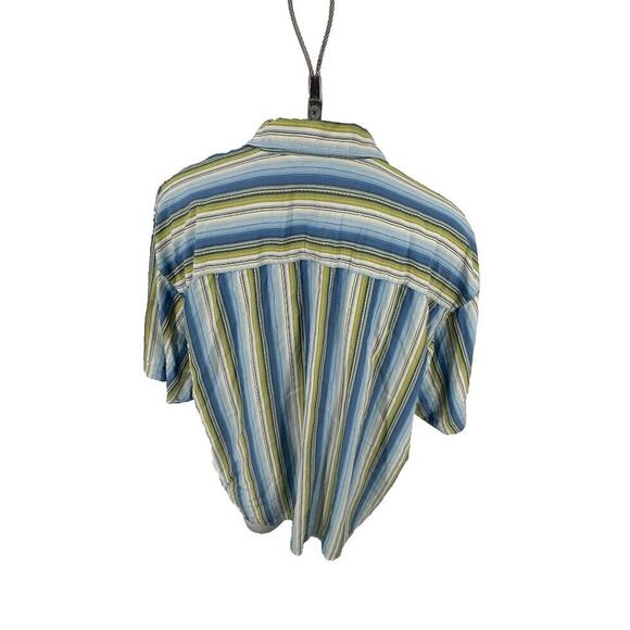 TOMMY BAHAMA XXL Men Button Up Multicolored Striped Shirt 100% Silk Cruise F10 - Picture 3 of 8